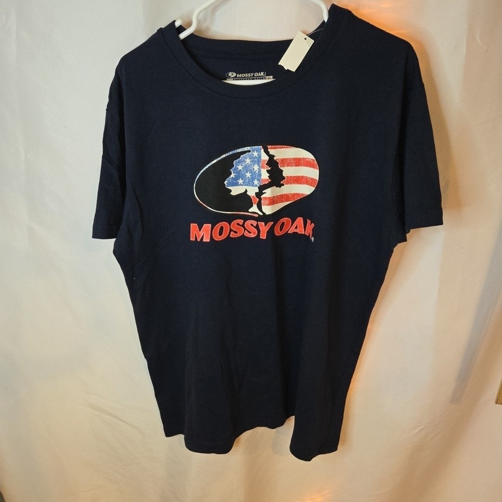 Mossy Oak Men's Short Sleeve T-shirt Size Large Black in Color New W/Tags